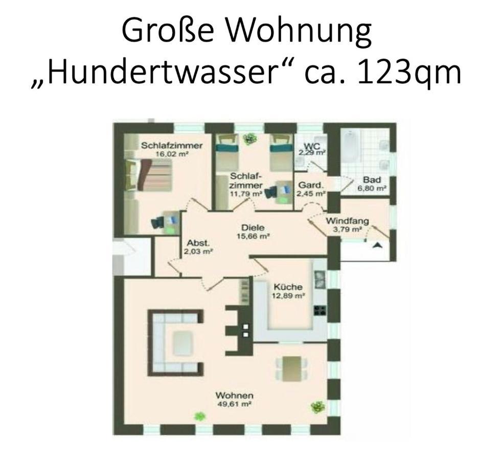 Grosse Ferienwohnung Hundertwasser Am Dreisessel In Altreichenau Neureichenau Bagian luar foto